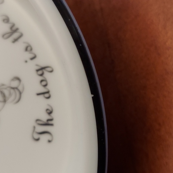 THE MONKEY AND THE PEDDLER | LIZ ROSS | MINOU | CERAMIC DOG FOOD DISH - Picture 4 of 6